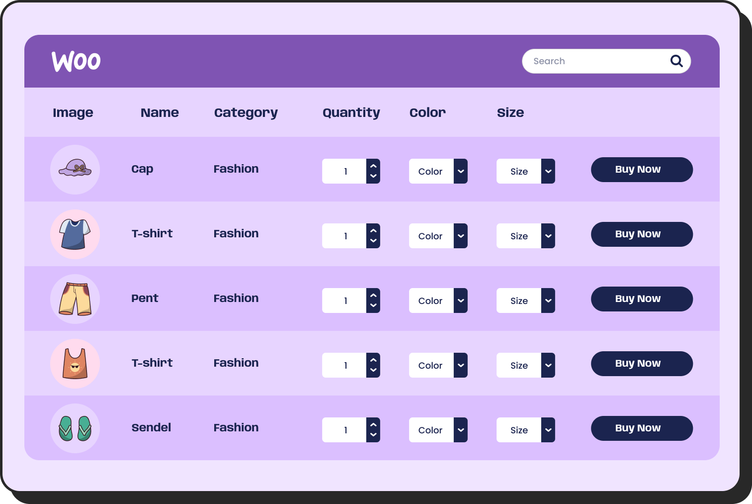 Product Table Image