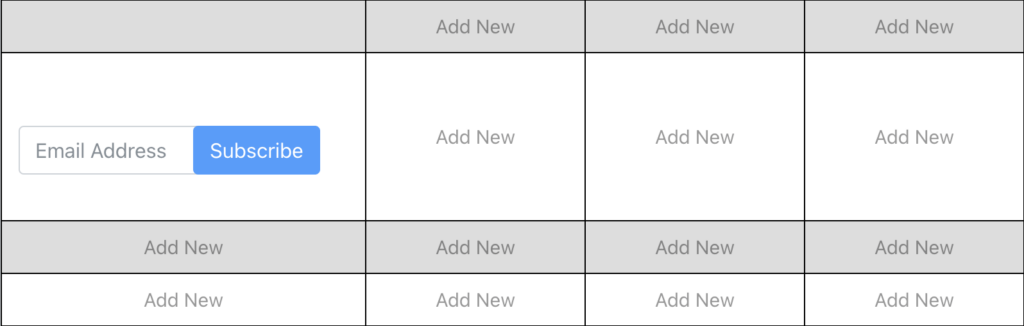 Fluent Forms in table