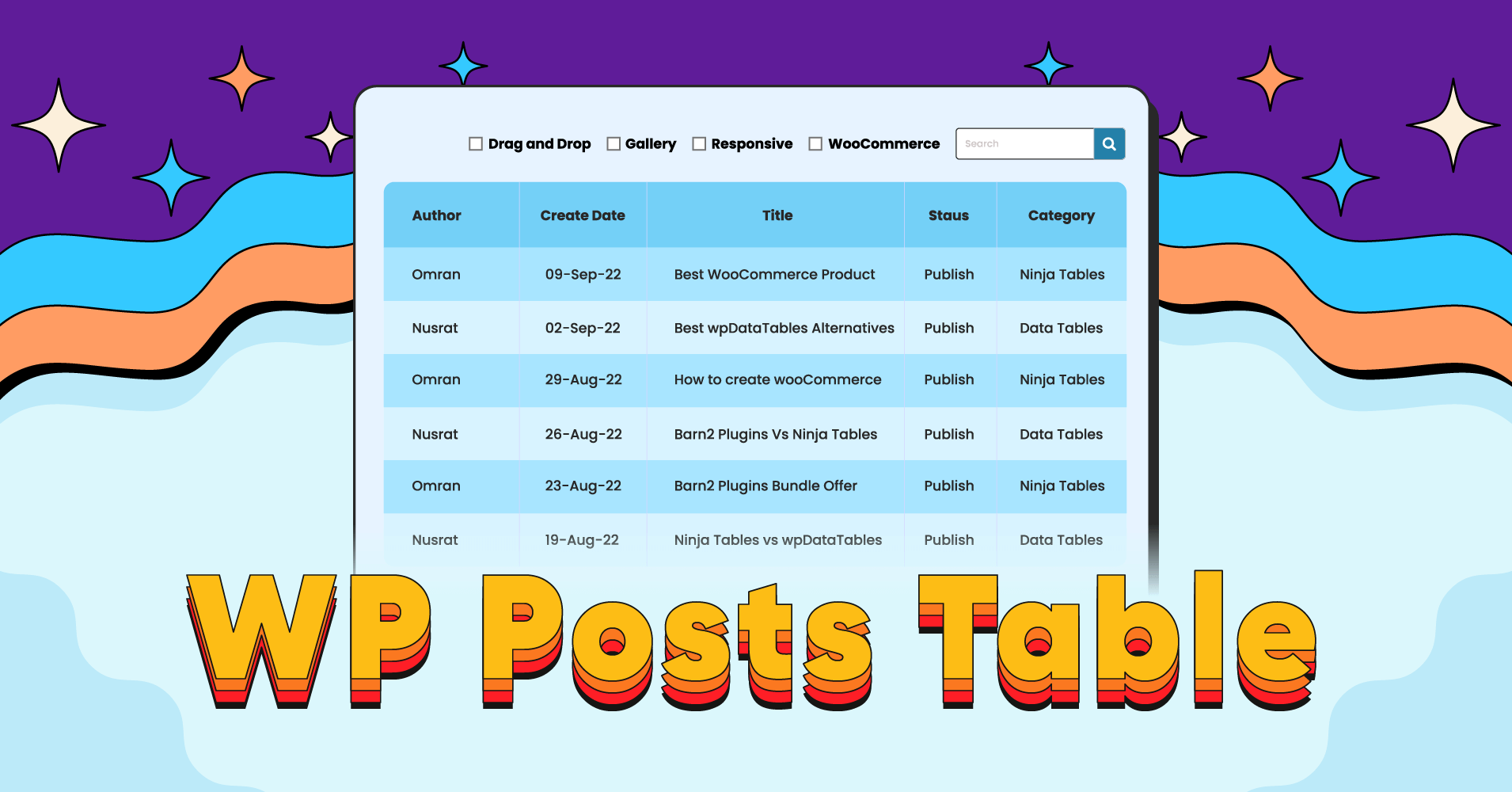 how to create WP Posts table