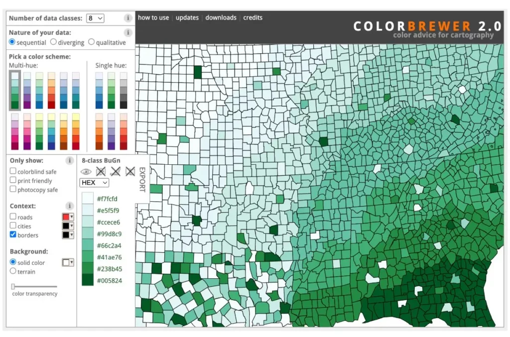 color brewer palette generator