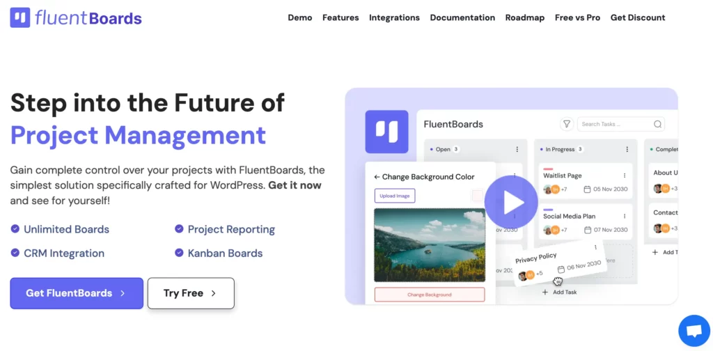 FluentBoards Dashboard