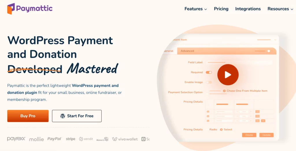 Paymattic Dashboard